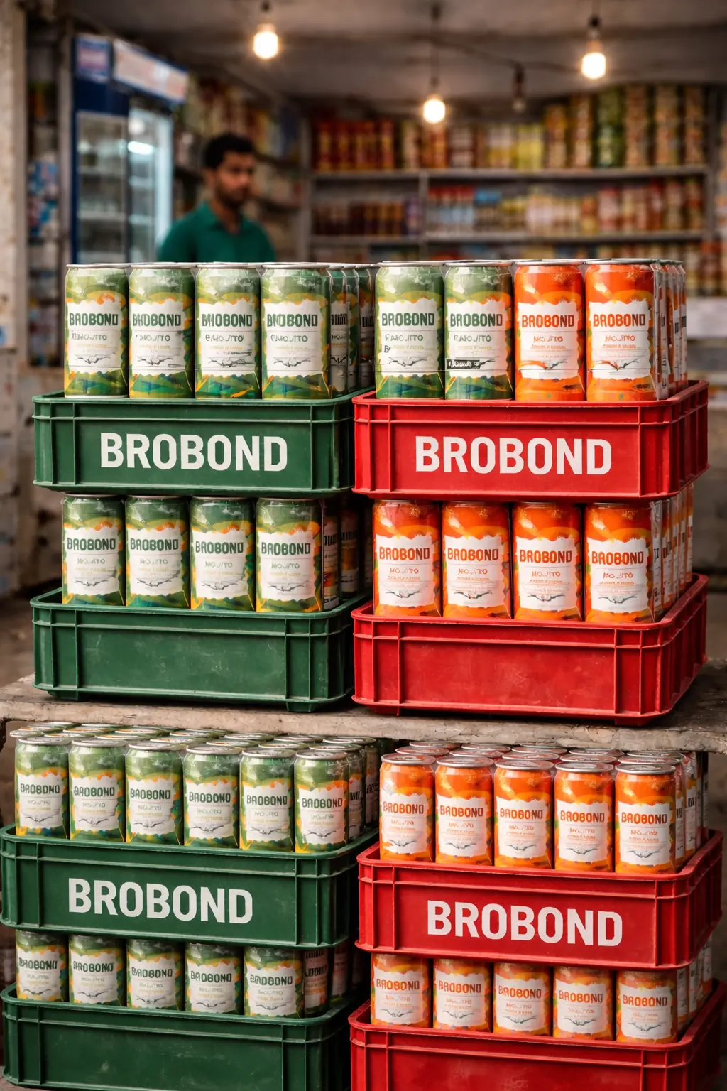 Cold drink crate distribution