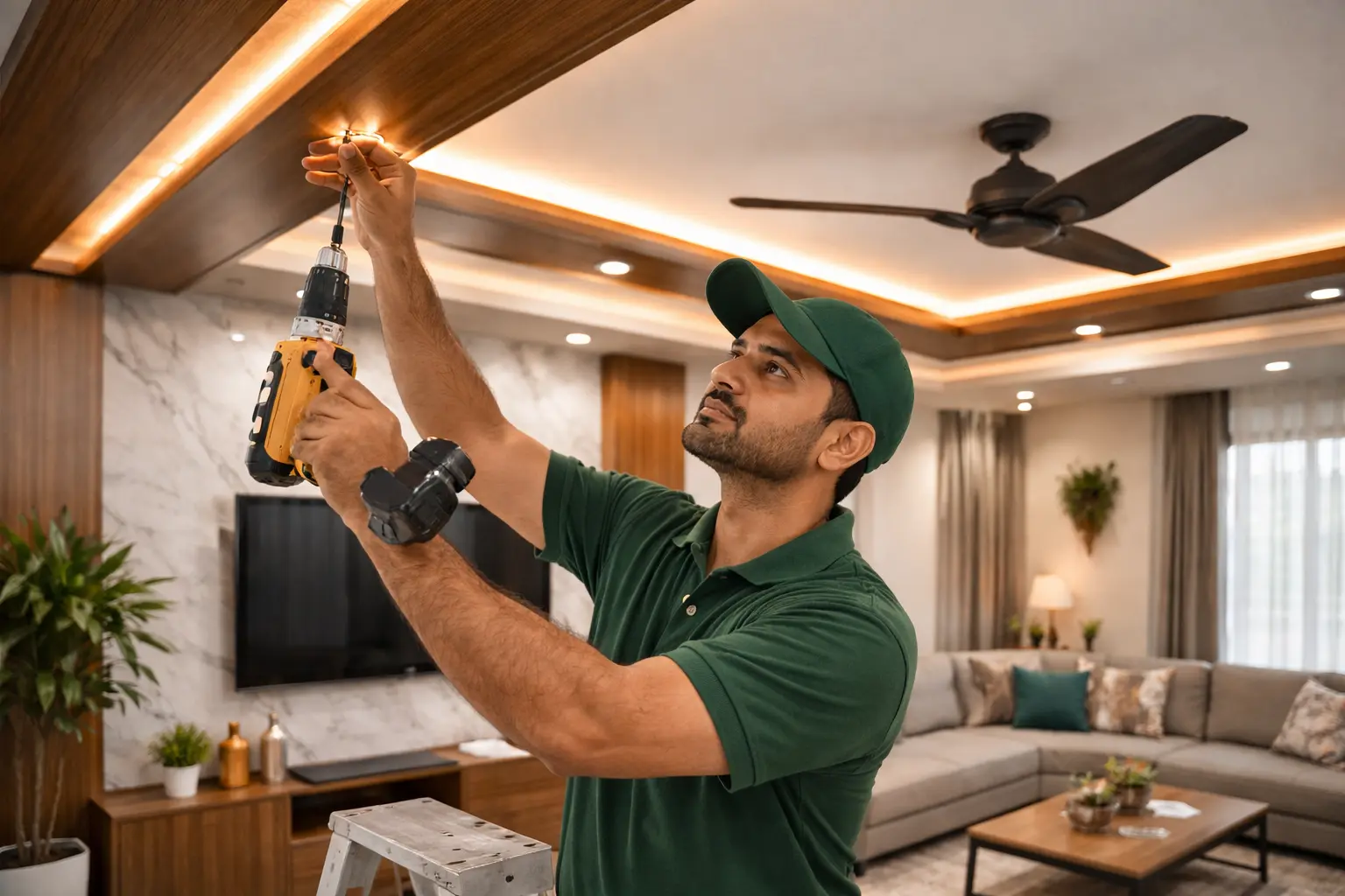 PVC ceiling installation work Shohratgarh