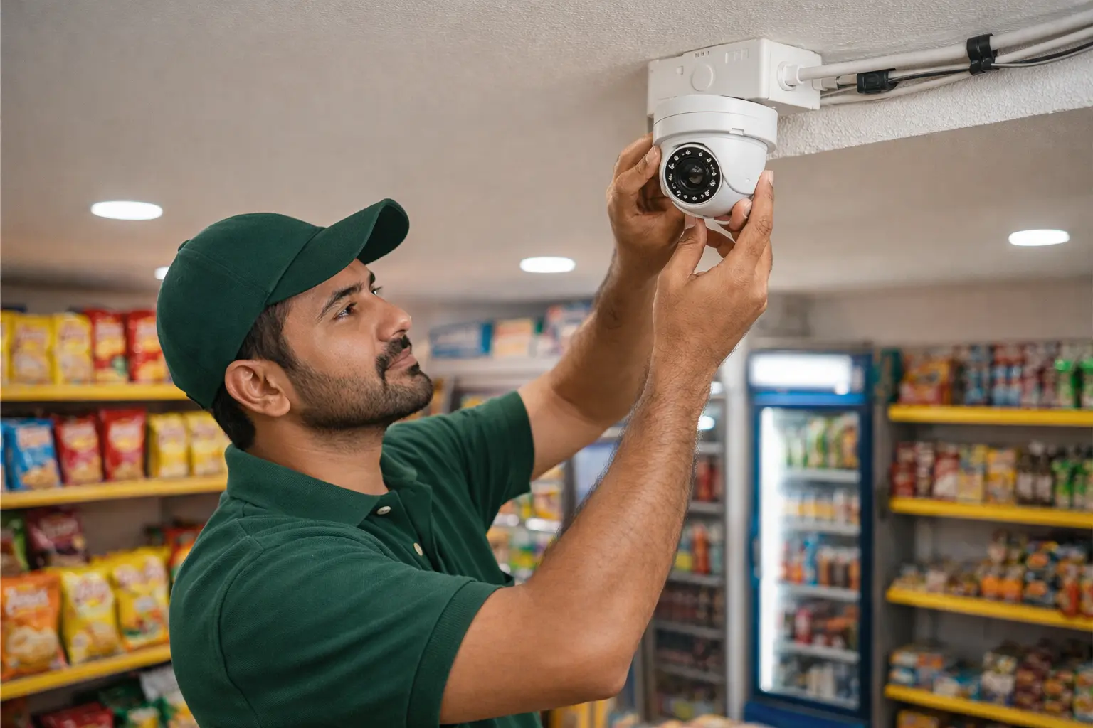 CCTV camera wiring installation shop